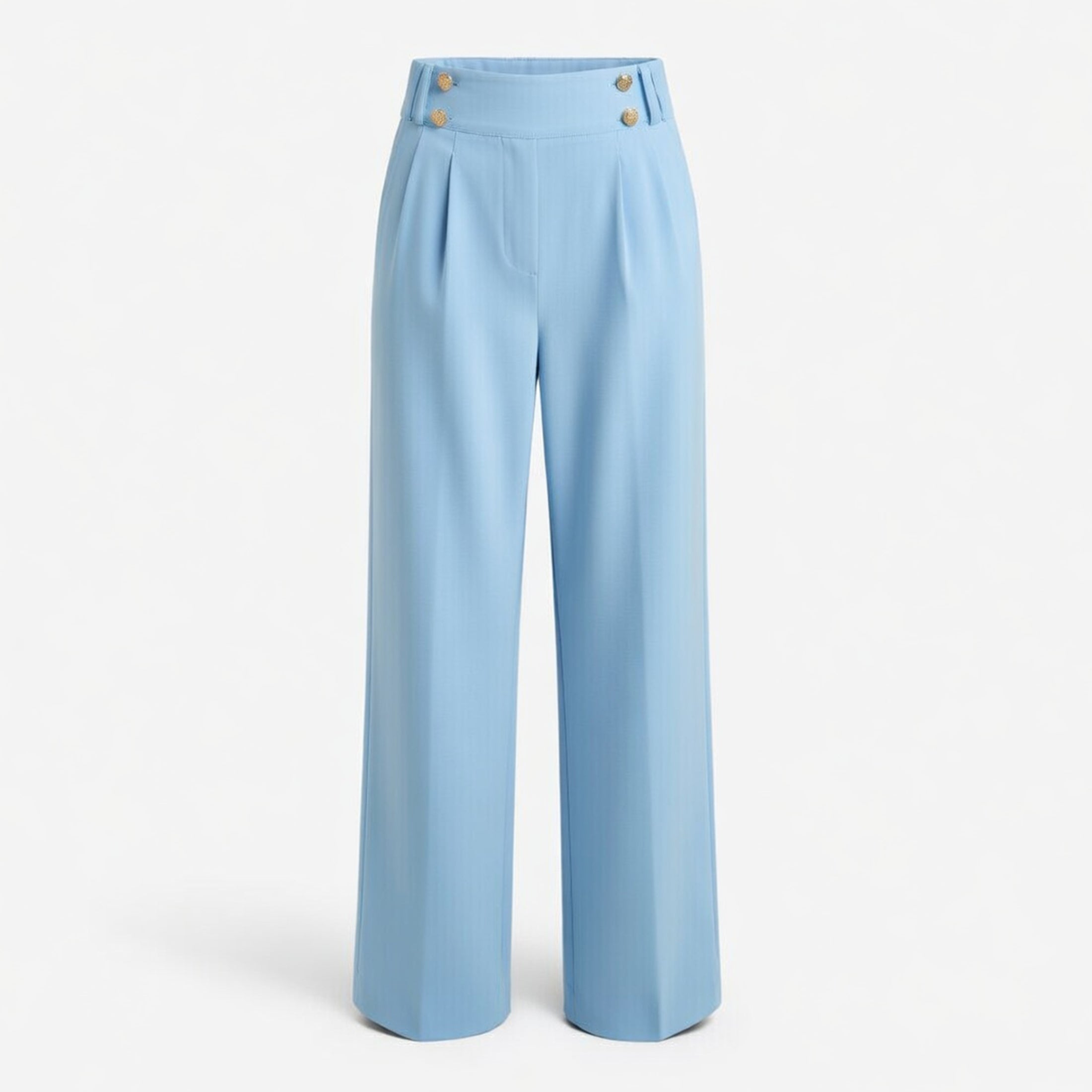 Pantalon droit femme en coton bureau élégant pour printemps-été
