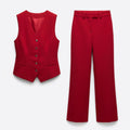 Ensemble femme 2 pièces printemps en coton léger et élégant