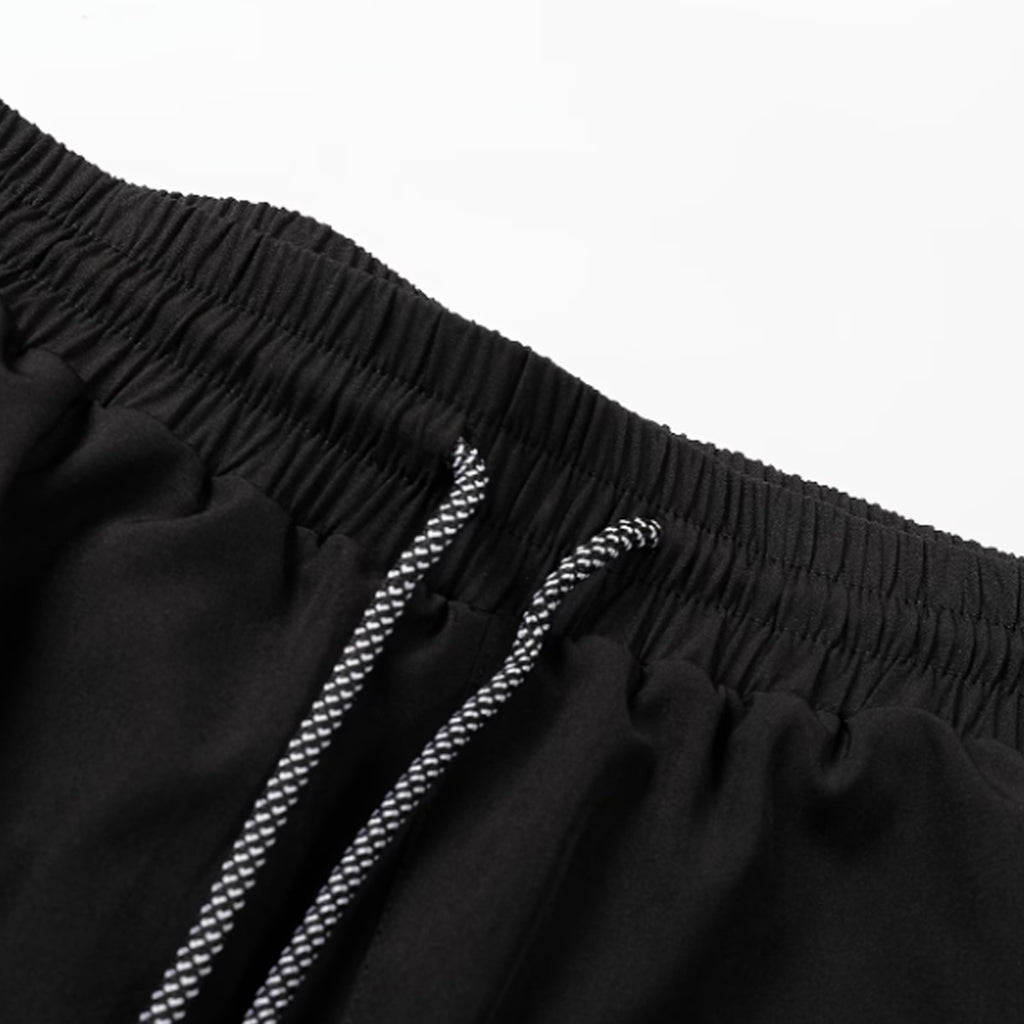 Short de sport homme coton athlétique géométrique été avec poches taille élastique