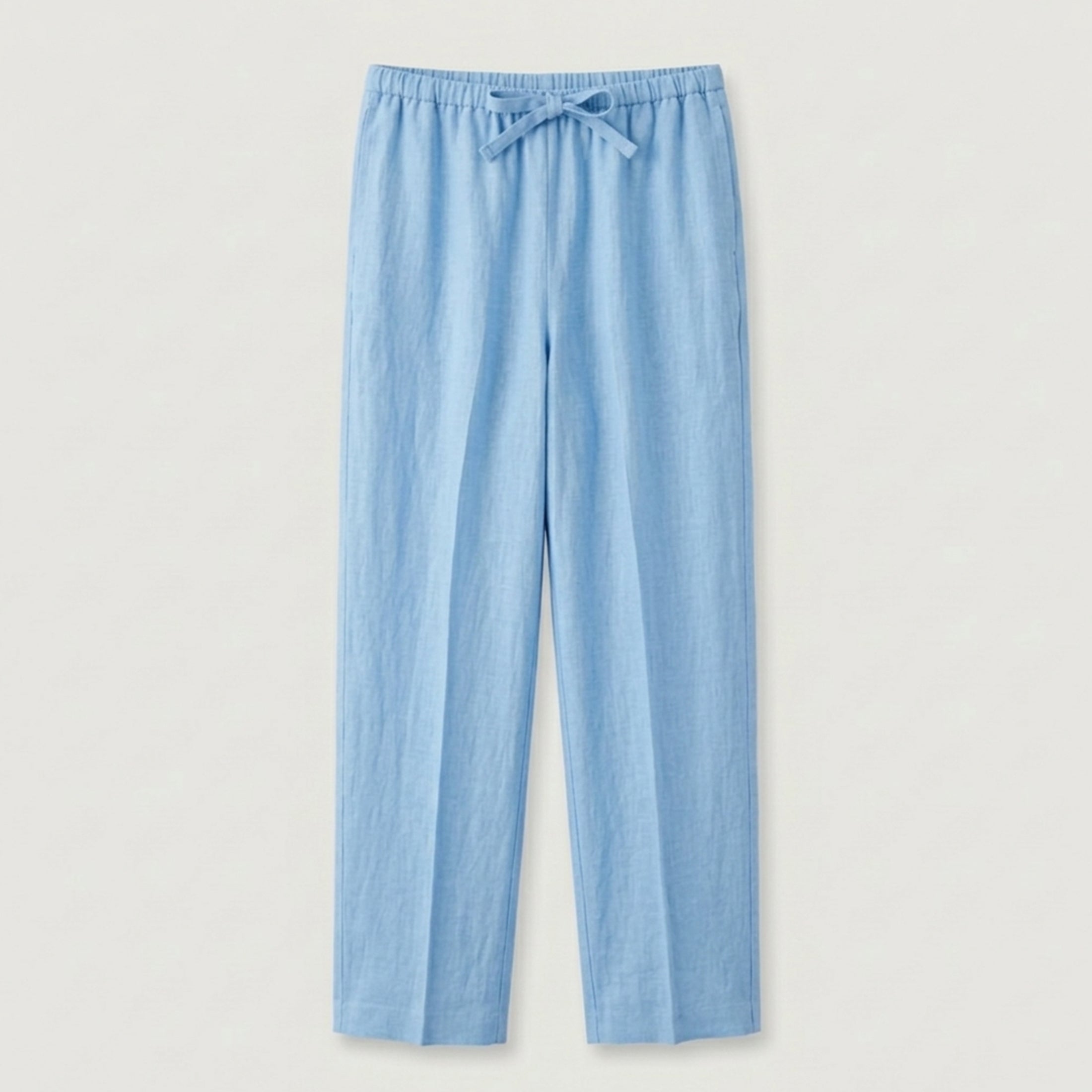 Pantalon homme lin été coupe décontractée respirant léger