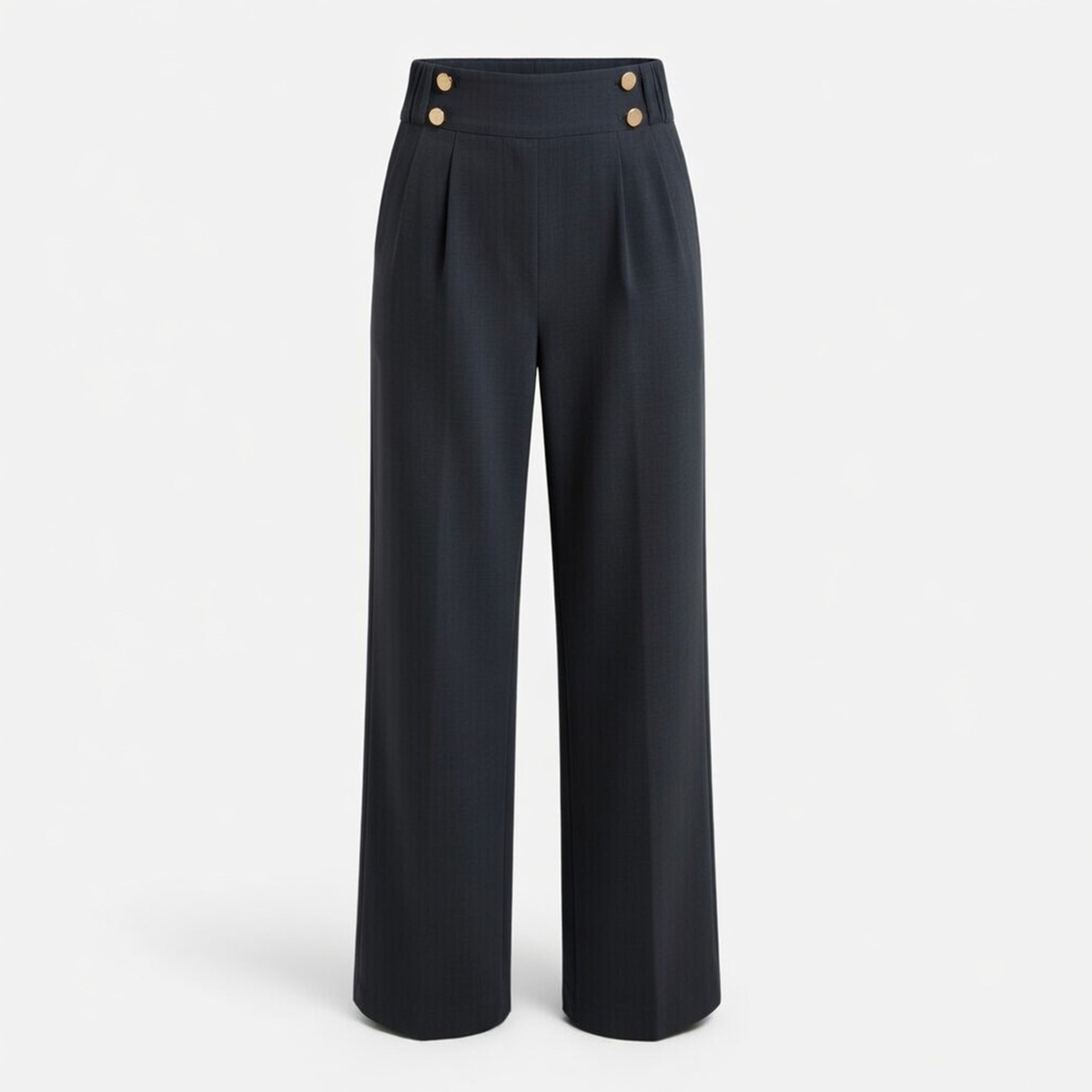 Pantalon droit femme en coton bureau élégant pour printemps-été
