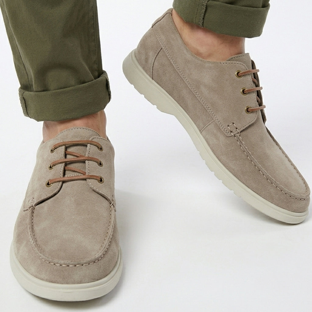 Chaussures homme slip-on cuir semelle légère été confort