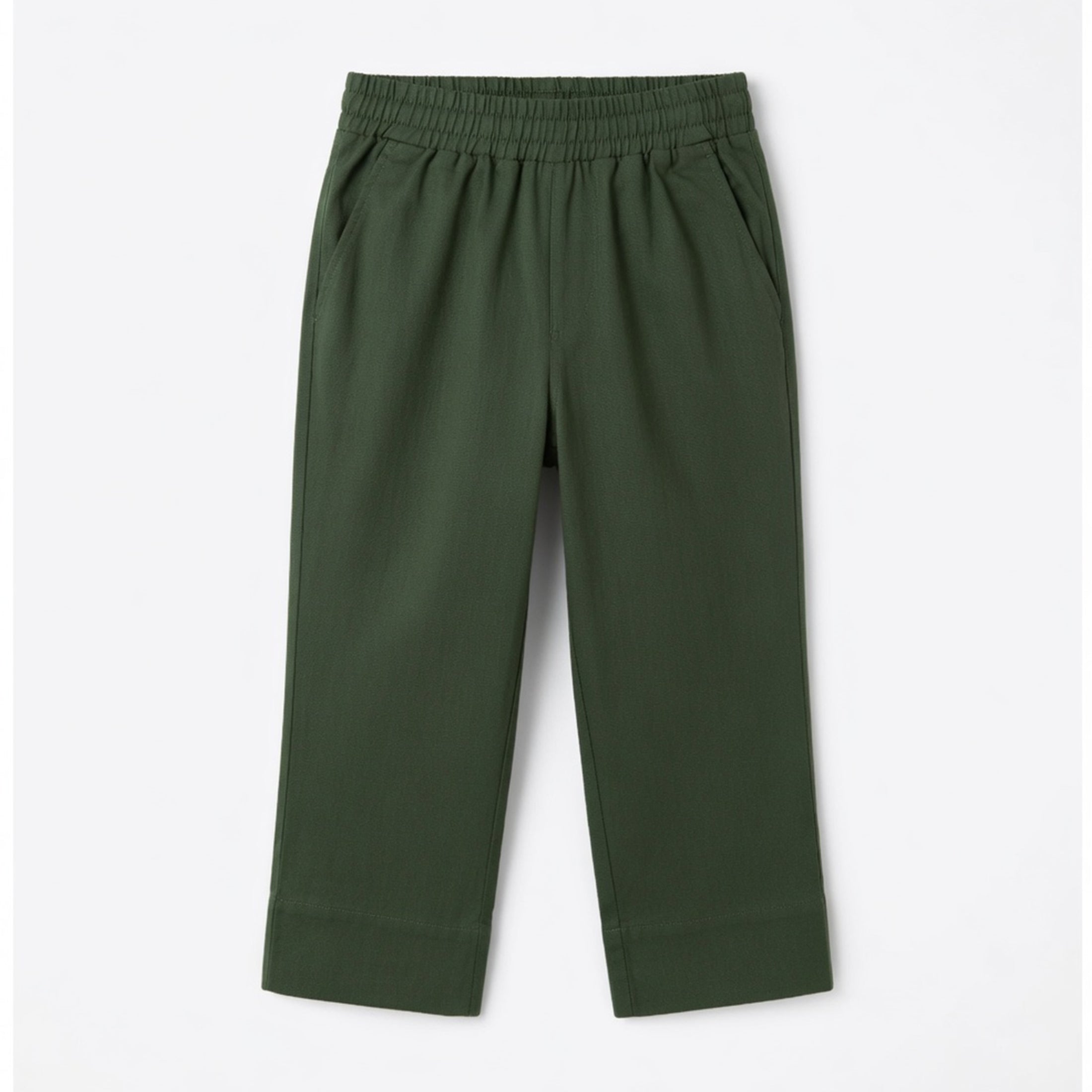 Pantalon large femme taille haute coton fluide printemps été