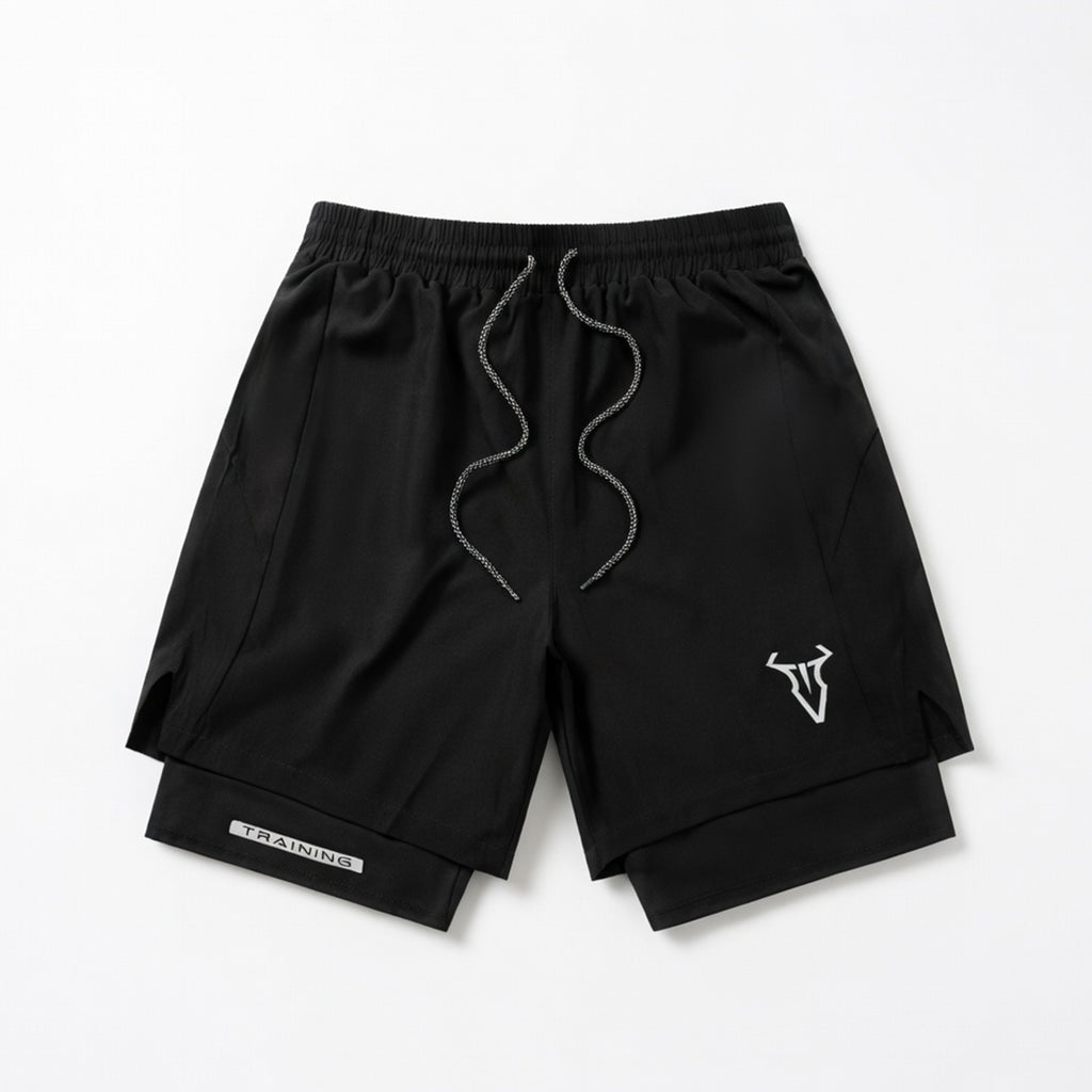 Short de sport homme coton athlétique géométrique été avec poches taille élastique