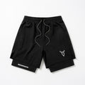 Short de sport homme coton athlétique géométrique été avec poches taille élastique