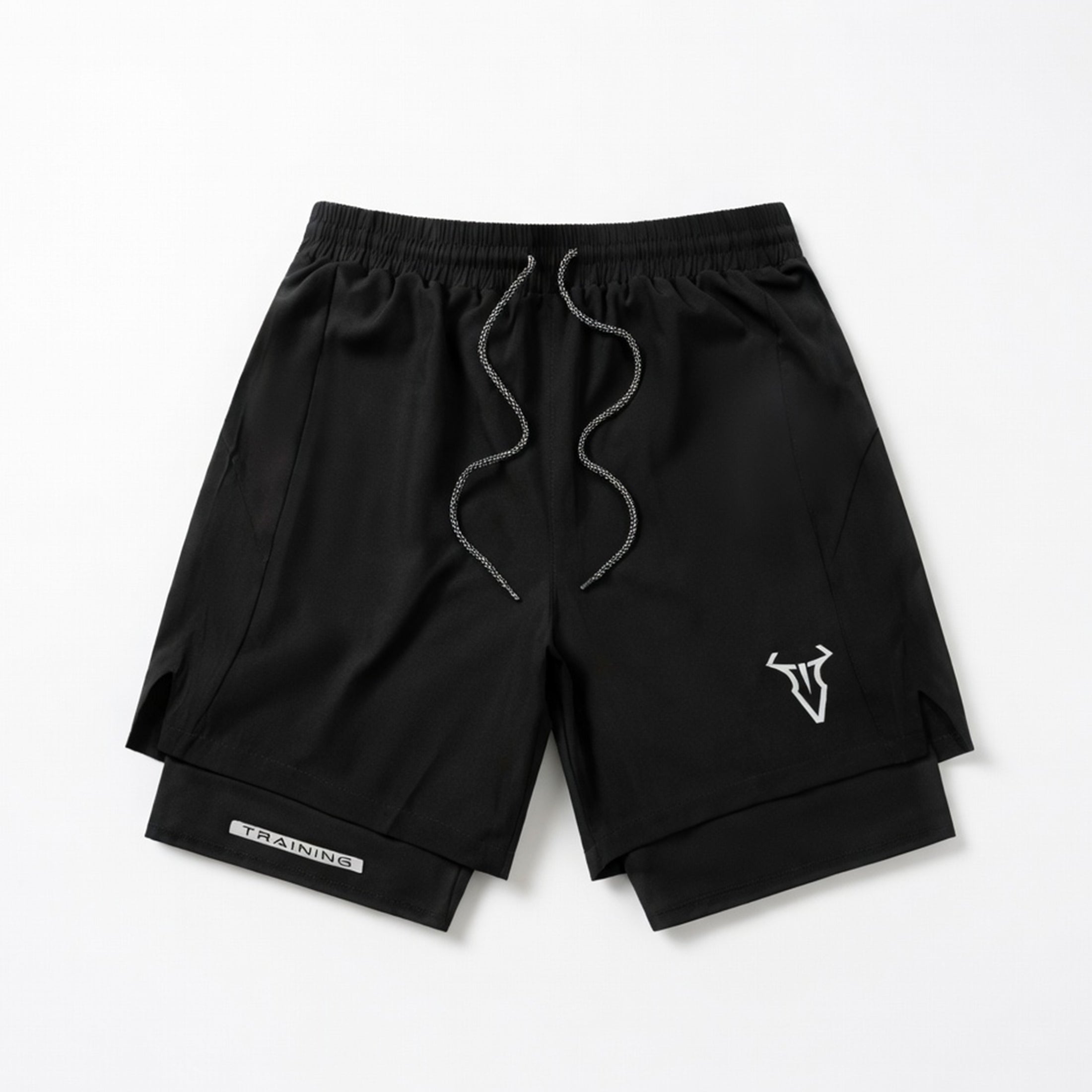 Short de sport homme coton athlétique géométrique été avec poches taille élastique
