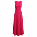Robe débardeur longue femme coton été robe maxi sans manches décontractée