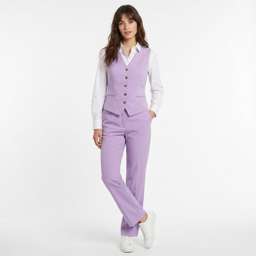 Ensemble femme 2 pièces printemps en coton léger et élégant