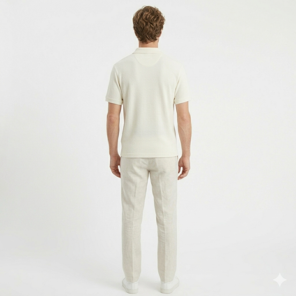 Polo homme coton respirant été col classique coupe ajustée